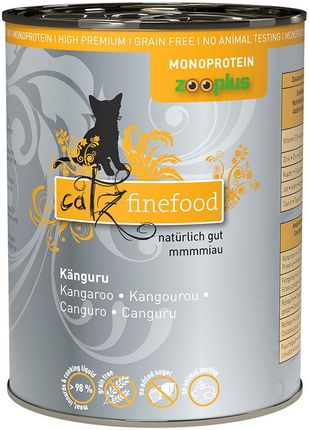 Catz Finefood Karma Mokra Monoproteinowa Zooplus Kangur 6 X 400 G