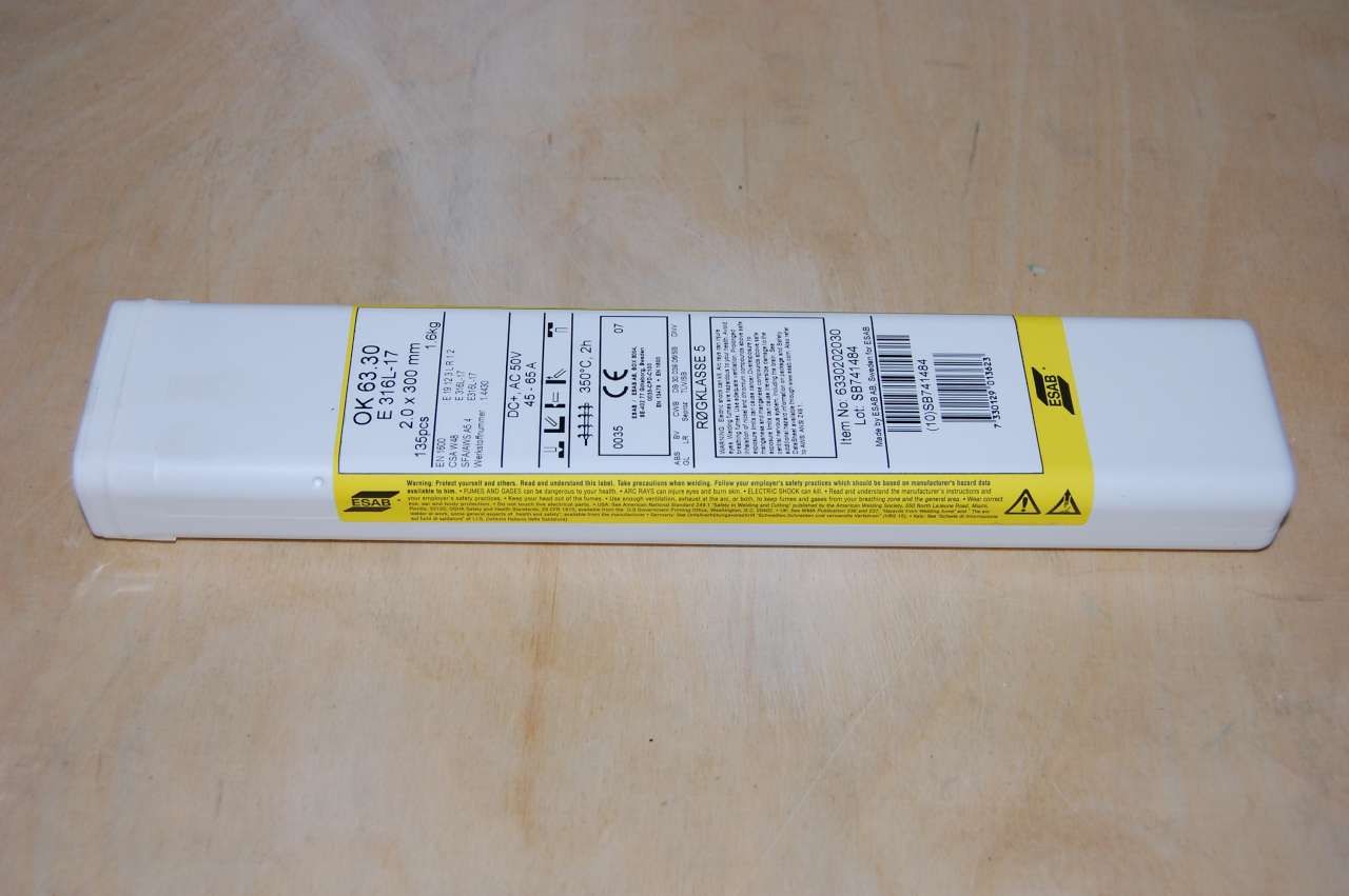 Esab Elektrody spawalnicze Ok 63.30 Fi 2,0X300mm 1,6kg Esa6330202030