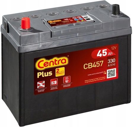 Centra Akumulator Plus Cb457 12V 45Ah 330A L Plus
