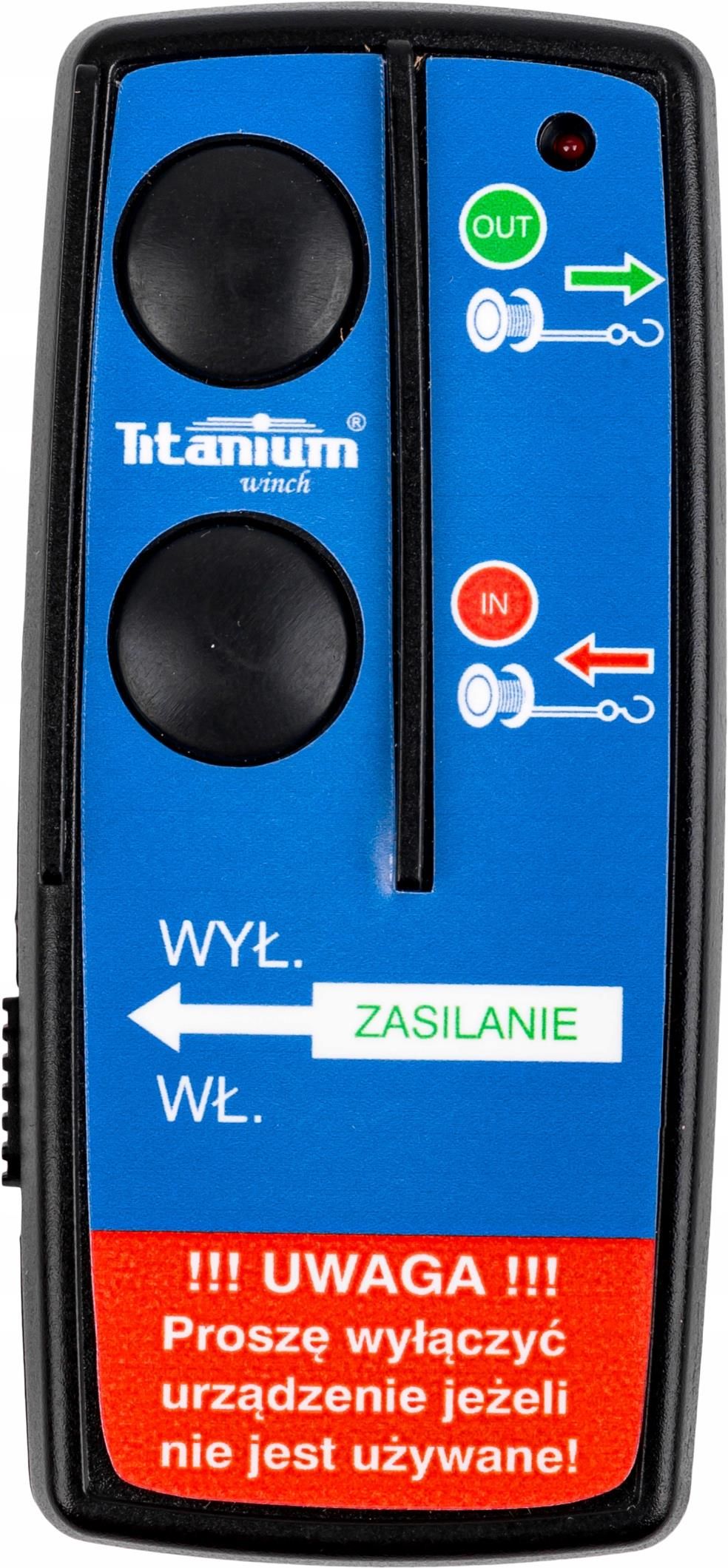 Titanium Winch Pilot Do Wyciągarki Bezprzewodowy 12V Wciągarki - zdjęcie 2 Titanium Winch Pilot Do Wyciągarki Bezprzewodowy 12V Wciągarki