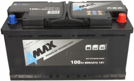 4Max Akumulator 12V 100Ah 800A P Plus