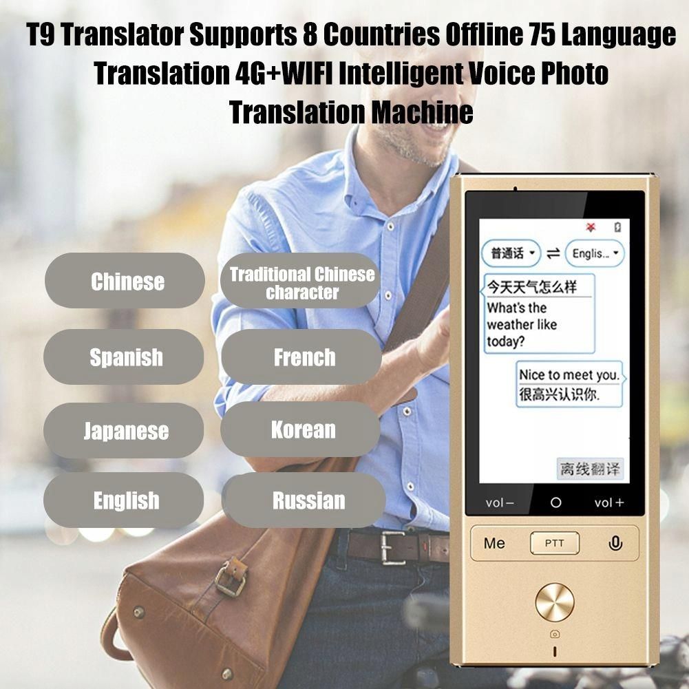 Najlepszy Translator Mowy -75 Języków Gsm/Wifi/Blu