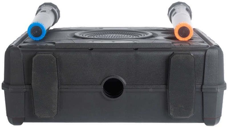 Pack Karaoké IBIZA Avec Enceinte 700W, écran 14.1", 2 Micros, Portique Lumière – Animation Complète Fête Et Soirée