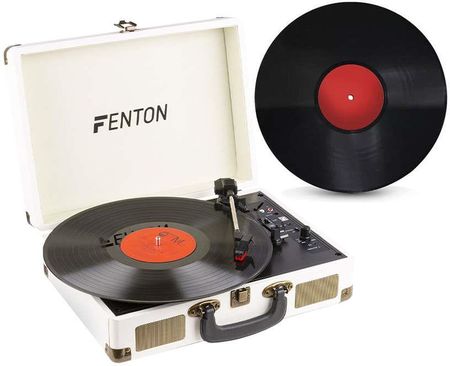 Fenton Rp115G Gramofon W Walizce Z Bt I Głośnikami Kremowy