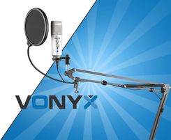 Vonyx Cms320S Mikrofon Studyjny Usb Z Echem I Ramieniem - Srebrny