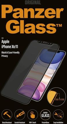 PanzerGlass P2665 Apple, iPhone Xr/11, Tempered glass, Black, Case friendly with Privacy filter