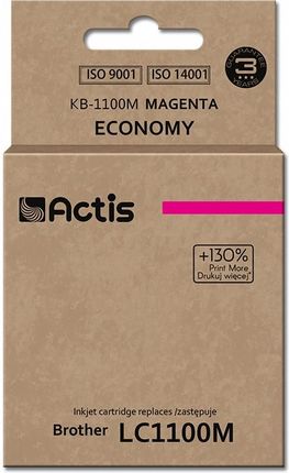 ACTIS TUSZ BROTHER LC1100 LC980 MAGENTA KB-1100M