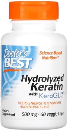 Doctor's BEST Hydrolyzed Keratin - Keratyna Hydrolizowana 500 Mg 60 Kaps.