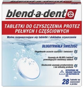Blend-a-dent tabletki do czyszczenia protez pełnych i częściowych 28szt.