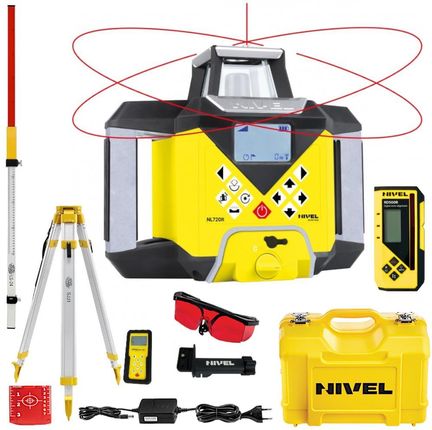 Nivel System Nl720R Digital Niwelator Laserowy Rotacyjny + Statyw Sjj1 Łata Ls 24 (Nl720Rdigitalsetsjj1Ls24)