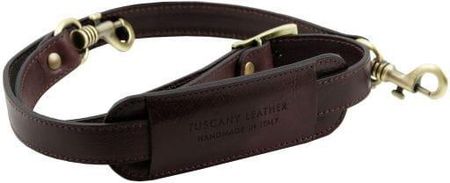 Tuscany Leather TL Voyager - regulowany pasek na ramię do torby, kolor ciemnobrązowy TL141929