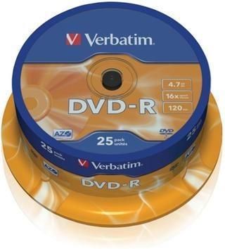Verbatim DVD+R 4,7GB 16x Azo cake 25 szt