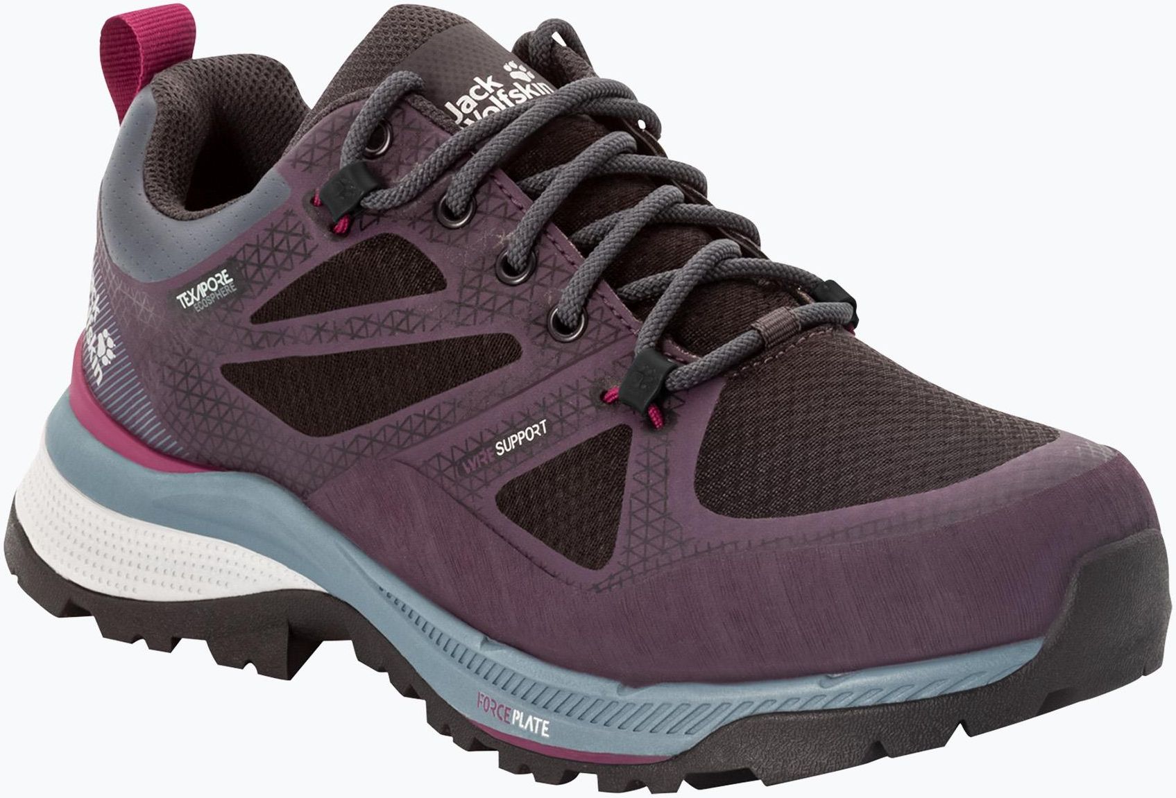 Buty Trekkingowe Jack Wolfskin Force Striker Texapore Low Fioletowe