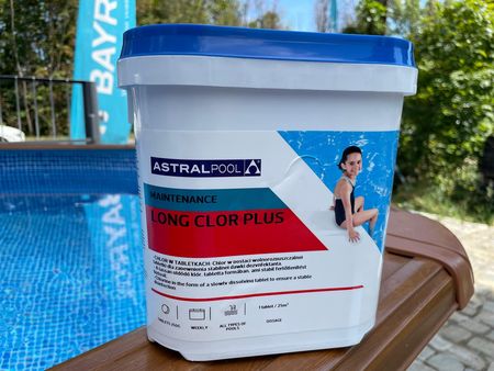 Astralpool Long Clor Plus 5Kg - Wolnorozpuszczalne Tabletki Chlorowe