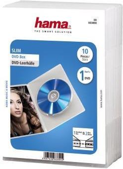 Hama DVD Jewel Case, Slim 10, transparent (00083890)