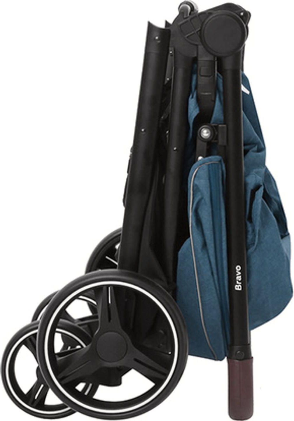 Wózek Carrello Bravo Plus Black Chrome Horizon Blue Spacerowy - Ceny i ...