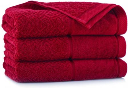 Zwoltex Ręcznik Makao 50X90 Czerwony 30396