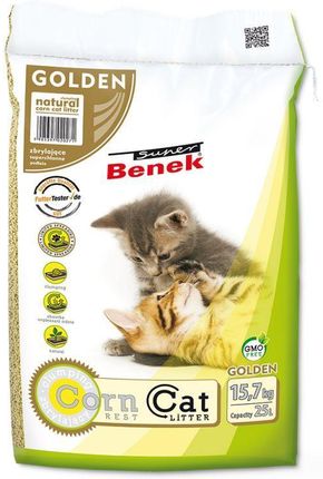 Certech Benek Super Corn Cat Golden Naturalny Żwirek Kukurydziany Dla Kota 35L