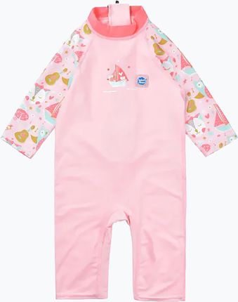 Kombinezon UPF 50+ dziecięcy Splash About UV Toddler Sunsuit różowy TUVSOP1 