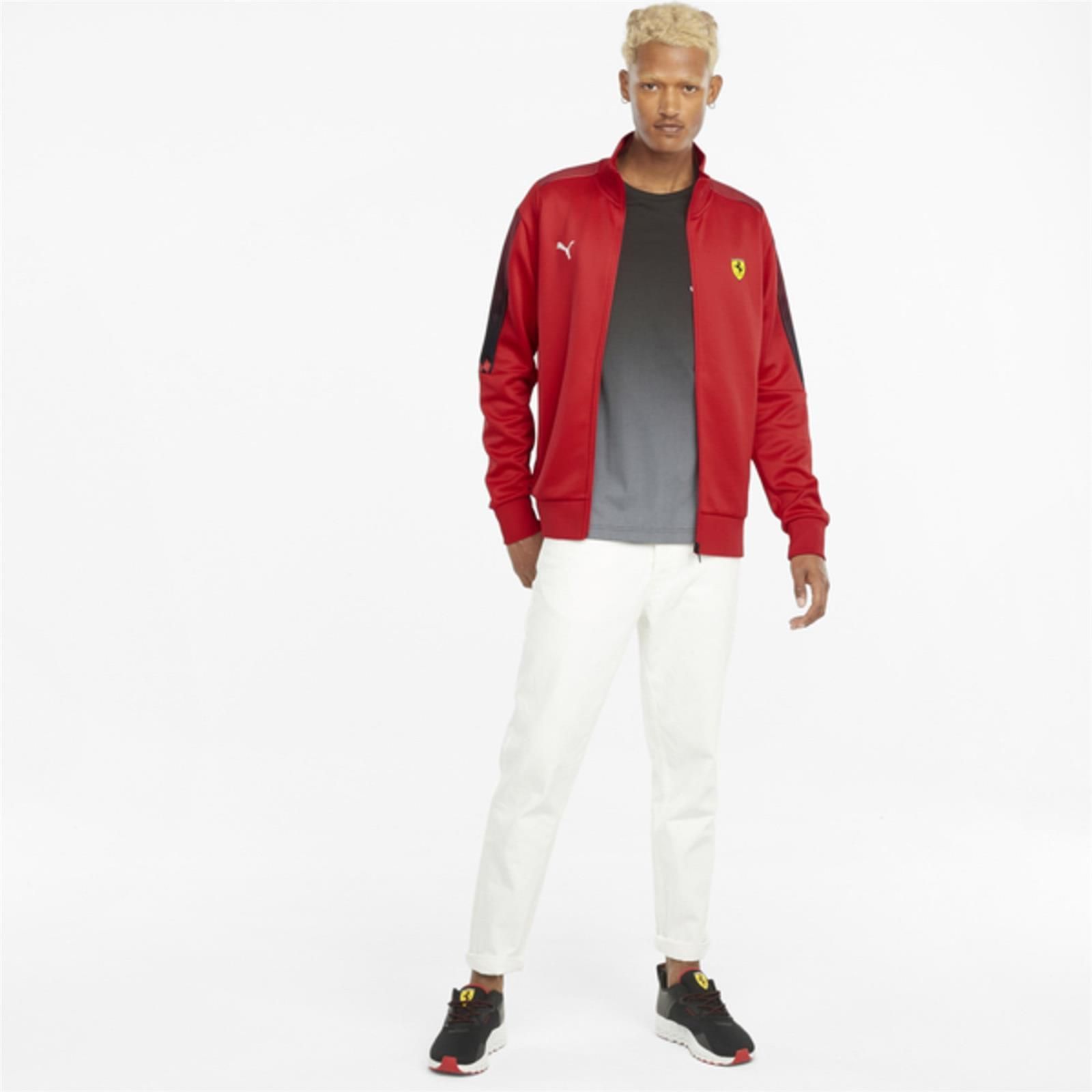 Bluza rozpinana męska Puma T7 FERRARI RACE czerwona 53167502 - zdjęcie 1 Bluza rozpinana męska Puma T7 FERRARI RACE czerwona 53167502