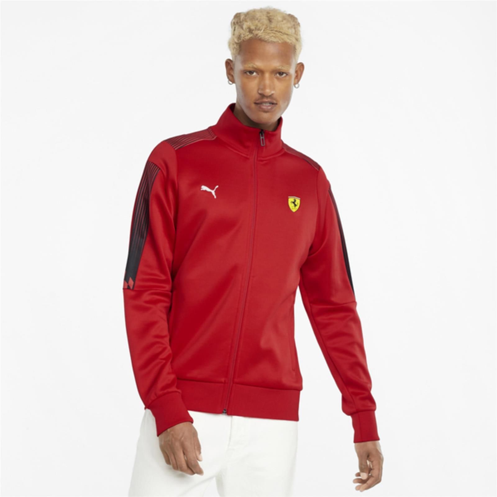 Bluza rozpinana męska Puma T7 FERRARI RACE czerwona 53167502 - zdjęcie 2 Bluza rozpinana męska Puma T7 FERRARI RACE czerwona 53167502