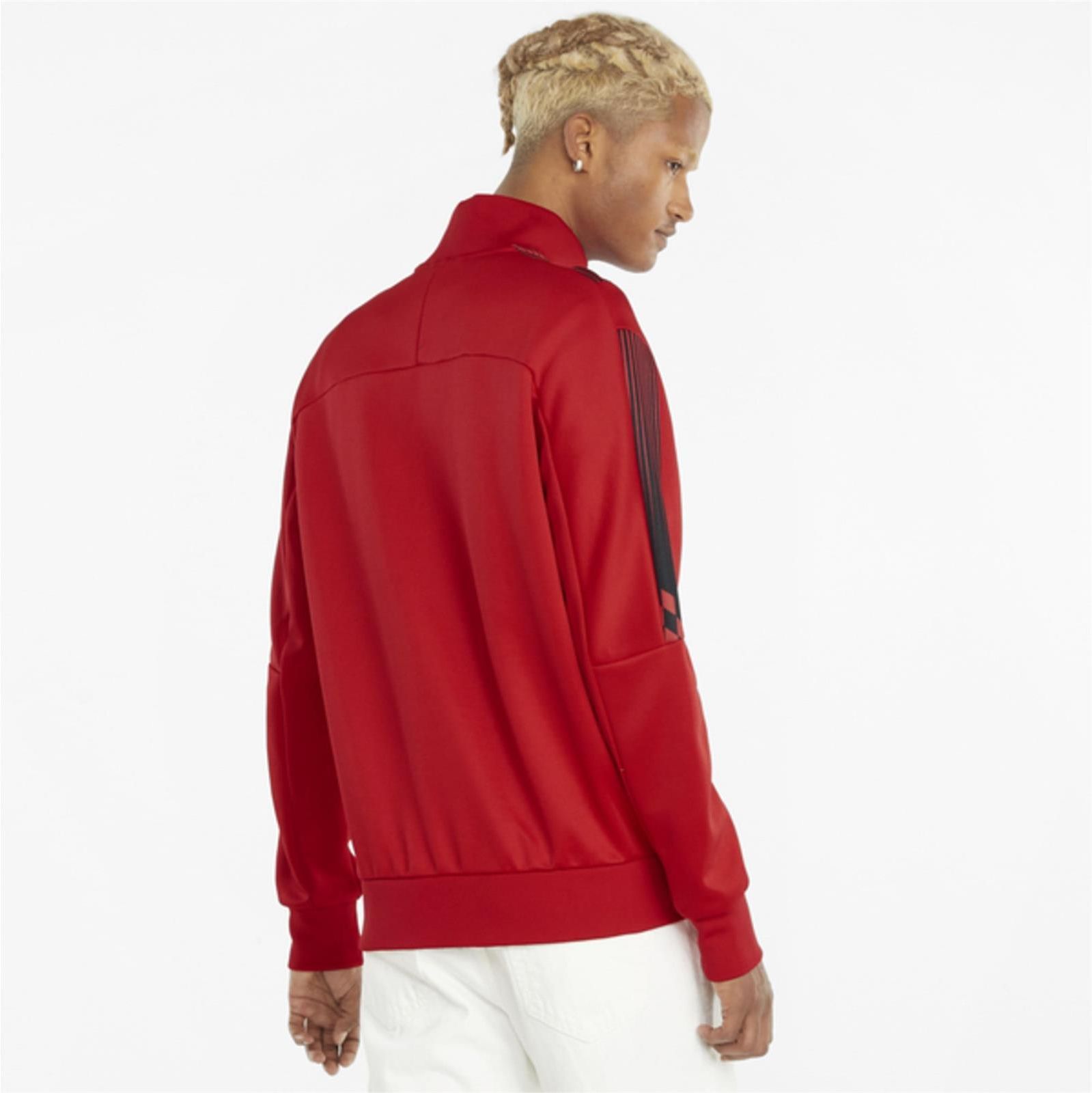 Bluza rozpinana męska Puma T7 FERRARI RACE czerwona 53167502 - zdjęcie 4 Bluza rozpinana męska Puma T7 FERRARI RACE czerwona 53167502