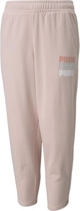 Spodnie dresowe dziewczęce Puma ALPHA 7/8 różowe 58923736