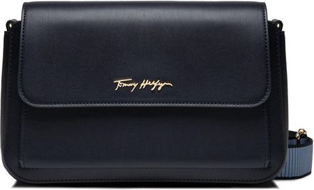 Tommy Hilfiger Torebka Iconic Tommy Shoulder Bag AW0AW12308 Granatowy