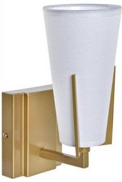 Dkd Home Decor Lampa ścienna 25W Złoty Metal Poliester Biały 220 V (12 14 25 cm) 