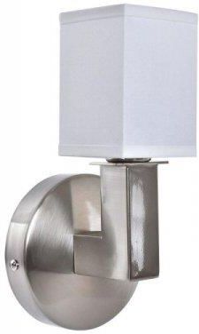 Dkd Home Decor Lampa ścienna Srebrzysty Metal Poliester Biały 220 V 40 W (12 10 22 cm) 