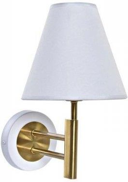 Dkd Home Decor Lampa ścienna 25W Złoty Metal Poliester Biały 220 V (19 25 30 cm) 