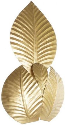 Dkd Home Decor Lampa ścienna Złoty Metal 220 V 50 W Liść roślin (37 x 14 58 cm) (S3031411)