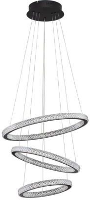 Delighting Lampa wisząca potrójny ring glamour Ginevra (9748158)