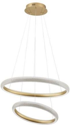 Delighting Lampa wisząca podwójny ring glamour złota Medora (9748156)