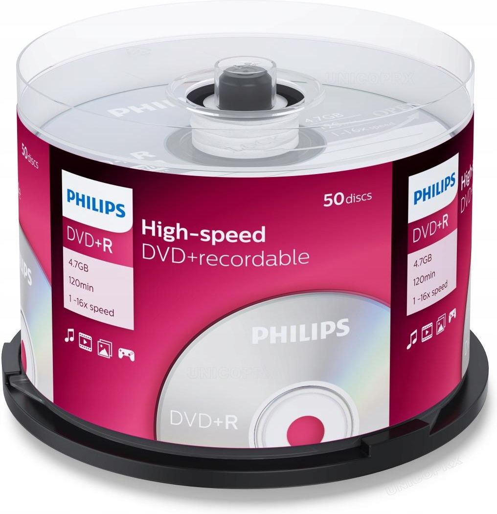 Nośnik danych Płyty Dvd+r Philips, 4.7 GB,16x, 50 szt. do gier - Opinie ...