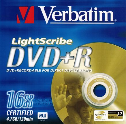 Verbatim Dvd+r x16 Lightscribe 1szt. MID:MCC004