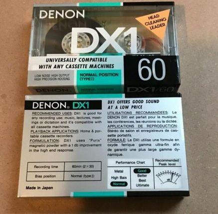 Nośnik danych Denon DX1 60 1988r. 1szt - Opinie i ceny na Ceneo.pl
