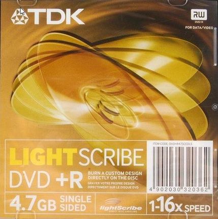 Tdk Dvd+r LightScribe 1szt.