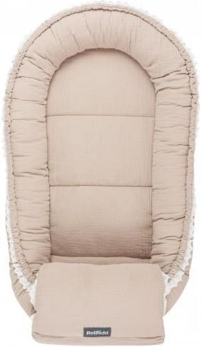 Kokon Niemowlęcy Cuddly Muslin Beige Z Owijką Typu 4W1 Poduszka P