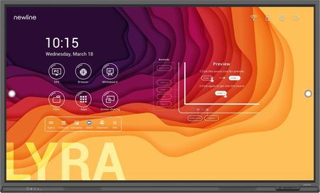Newline LYRA TT-9821Q | Dotykowy monitor interaktywny 98" 4K, Android 11, głośniki, WiFi, 500 cd/m2