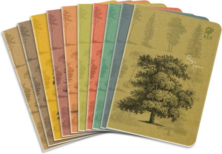 Zeszyt A5 64K Kratka By Nature - Forrest Pakiet 10szt. Mix
