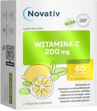 Zdjęcie Novativ Witamina C 200 mg 60 tabletek - Mikstat