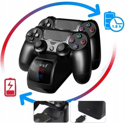 Verk Group Ładowarka do dwóch padów PS4 06216 - Ceny i