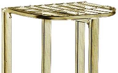 Kwietnik metalowy stojący na 6 doniczek kwiatów 97x43x22cm (Złoty) - zdjęcie 1 Kwietnik metalowy stojący na 6 doniczek kwiatów 97x43x22cm (Złoty)