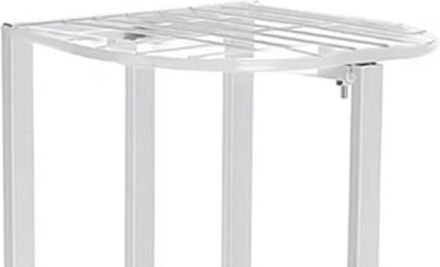 Kwietnik metalowy stojący na 6 doniczek kwiatów 97x43x22cm (Biały) - zdjęcie 4 Kwietnik metalowy stojący na 6 doniczek kwiatów 97x43x22cm (Biały)