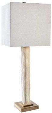 Dkd Home Decor Lampa stołowa Beżowy Złoty 220 V 50 W (28 28 76 cm) 