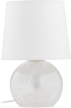 Tk Lighting Lampa stołowa Pico biało-transparentna E14 