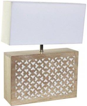 Dkd Home Decor Lampa stołowa Brązowy Biały 220 V 50 W Arabia (33 12 41 cm) 