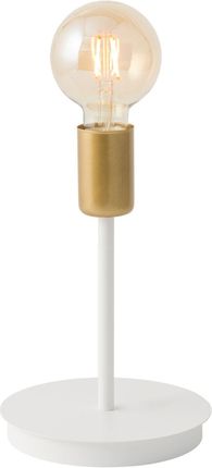Sigma lampka biurkowa Gino E27 biało/złota (50317)