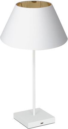 Luminex Table lamp USB biały/złoty (900)